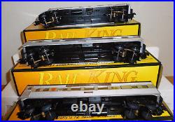 Mth Railking 30-6070 Pennsylvania Silver Passenger 4-car Train O Gauge Set Prr