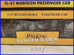 Mth Railking Pennsylvania Madison 6 Car Passenger Set! O Gauge Train Prr O/27