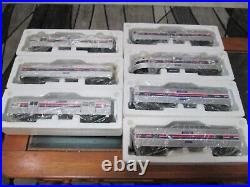 Mth rail king passenger car set amtrak 7 cars