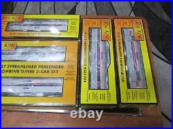 Mth rail king passenger car set amtrak 7 cars