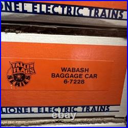 NEW Lionel Wabash Fallen Flag Series Passenger 6 Car Set 6-7227-7232