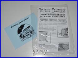 NEW MTH Dorfan Standard Gauge Tinplate Green 4 Car Passenger Set 10-5031