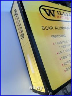 NEW Williams SP Daylight Aluminum 15 5 Car Passenger Set O gauge