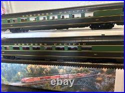 NORTHERN PACIFIC PARLOR PASSENGER 2 Car Set LEDs INTERIORS MTH HO Scale NEW