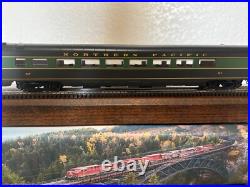 NORTHERN PACIFIC PARLOR PASSENGER 2 Car Set LEDs INTERIORS MTH HO Scale NEW