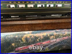 NORTHERN PACIFIC PARLOR PASSENGER 2 Car Set LEDs INTERIORS MTH HO Scale NEW