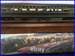 NORTHERN PACIFIC PARLOR PASSENGER 2 Car Set LEDs INTERIORS MTH HO Scale NEW