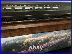 NORTHERN PACIFIC PARLOR PASSENGER 2 Car Set LEDs INTERIORS MTH HO Scale NEW
