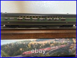 NORTHERN PACIFIC PARLOR PASSENGER 2 Car Set LEDs INTERIORS MTH HO Scale NEW