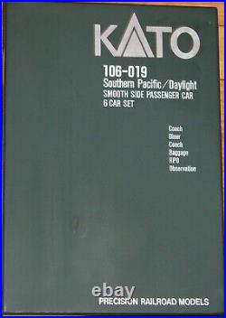 N Kato 106-019 Smooth Side Passenger 6 Car Set Southern Pacific Daylight