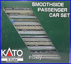 N Kato 106-1006 Smoothside 4 Passenger Car Set A Southern Pacific-2