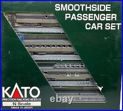 N Kato 106-1105 Smoothside 4 Passenger Car Set A Southern Pacific-1 Sp