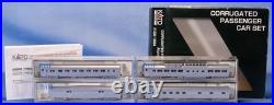 N Kato 106-1604 Corrugated Passenger Car Set Atchison Topeka & Santa Fe Set B2