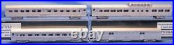 N Kato 106-1604 Corrugated Passenger Car Set Atchison Topeka & Santa Fe Set B2