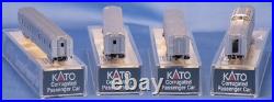 N Kato 106-1604 Corrugated Passenger Car Set Atchison Topeka & Santa Fe Set B2
