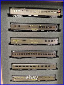 N Scale Atlas Santa Fe Green 6 Passenger Car Set N Scale Atlas Santa Fe Green 6 Passenger Car Set