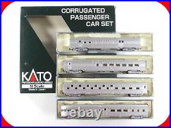 N Scale CHICAGO, BURLINGTON, & QUINCY Passenger Car 4-Pack Set A KATO 106-1503