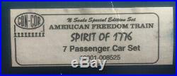 N Scale Con Cor American Freedom Train Spirit Of 1776 Passenger Car Set 1947-49