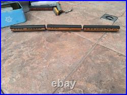 N Scale Empire Builder RUNNING Passenger Car Train Set w PA1 Alco Diesel used