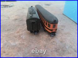 N Scale Empire Builder RUNNING Passenger Car Train Set w PA1 Alco Diesel used