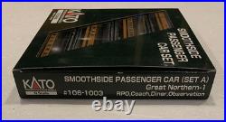 N Scale KATO 106-1003 Great Northern-1 Smoothside 4-Car Passenger Set A
