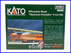 N Scale KATO Kobo Custom 106-082-1 MILW Olympian Hiawatha 9-Car Passenger Set