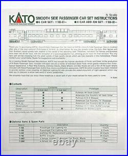 N Scale Kato 106-029 Southern Pacific Smooth Side Passenger Car 4-Car Set NIB
