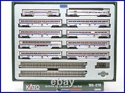 N Scale Kato 106-079 Amtrak El Capitan 10-Car Passenger Set with Display UniTrack