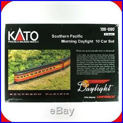 N Scale SP SOUTHERN PACIFIC MORNING DAYLIGHT Passenger 10 Car Set KATO 106-060