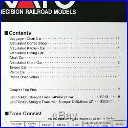 N Scale SP SOUTHERN PACIFIC MORNING DAYLIGHT Passenger 10 Car Set KATO 106-060