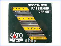 N Scale UNION PACIFIC Passenger 4-Car Set D KATO 106-1301, CONSTANT LIGHTING
