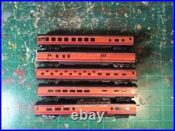 N scale 5 South Pacific Daylight Passenger Car set used as is N scale 5 South Pacific Daylight Passenger Car set used as is