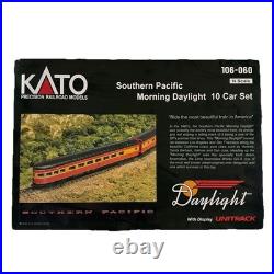 N scale KATO Southern Pacific Morning Daylight 10 car passenger Set N scale KATO Southern Pacific Morning Daylight 10 car passenger Set