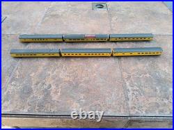 N scale Mixed Union Pacific smooth-sided lightweight passenger 6 car set used