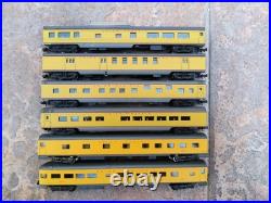 N scale Mixed Union Pacific smooth-sided lightweight passenger 6 car set used