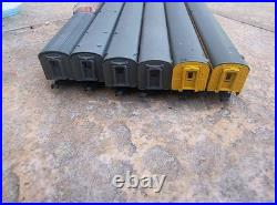 N scale Mixed Union Pacific smooth-sided lightweight passenger 6 car set used