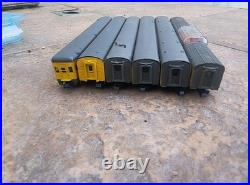 N scale Mixed Union Pacific smooth-sided lightweight passenger 6 car set used