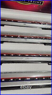 New Genuine Mth 20-6519 O Gauge Amtrak Amfleet 4-car Passenger Train Set