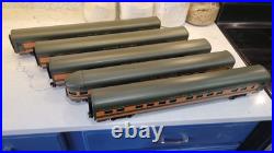 O Gauge 3-Rail Weaver GN Great Northern Green & Orange 5-Car Passenger Set
