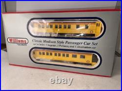O Gauge 3-Rail Williams 43453 C&O Chessie System 60' Madison Passenger 4-Car Set O Gauge 3-Rail Williams 43453 C&O Chessie System 60' Madison Passenger 4-Car Set