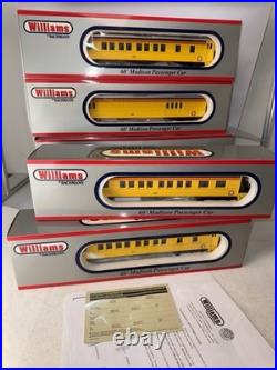 O Gauge 3-Rail Williams 43453 C&O Chessie System 60' Madison Passenger 4-Car Set O Gauge 3-Rail Williams 43453 C&O Chessie System 60' Madison Passenger 4-Car Set