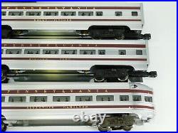 O Gauge Lionel Aluminum 3-Rail PRR Pennsylvania Illuminated 6-Car Passenger Set