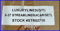 O Gauge Williams 2710 Luxury Lines Streamlined Passenger Four-Car Set