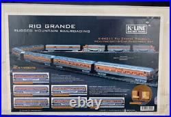 O Scale K-Line K-44211 Rio Grande Heavyweight 6-Car Passenger Set LNIB! O2963