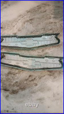 Original 1956 Chevy Passenger Car Hood Emblem/trim Set