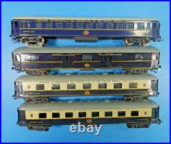 PMP TINPLATE HO CIWL ORIENT EXPRESS SET-50's-1 &2 PULLMAN, FURGON, SLEEPER-AC WHLS