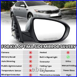Passenger Side Mirror Compatible with 2011 2012 2013 Kia Optima Mirrors with Tur