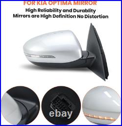 Passenger Side Mirror Compatible with 2014 2015 Kia Optima Mirrors with Heated, T