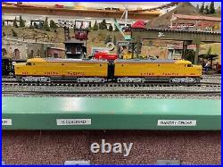 RARE O scale MTH UP ALCO PA Locomotives With Matching 4 Car passenger Set