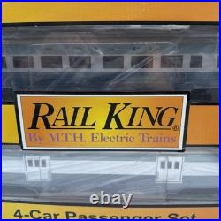 Rail King MTH Electric Train Santa Fe 4-Car Passenger Set 30-67871 New